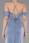 Robe de Soirée Longue Indigo ABU5925