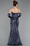 Robe Queue de Poisson Longue Squameuse Anthracite ABU5927