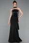 Robe Queue de Poisson Longue Noir ABU5924