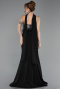 Robe Queue de Poisson Longue Noir ABU5924