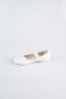 Chaussure Plate Cuir Blanc SE2