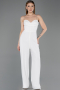 Robe de Cérémonie Longue Blanc ABT137