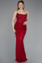 Robe Queue de Poisson Longue Dantelle Rouge Bordeaux ABU5933