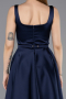 Robe de Cérémonie Midi Satin Bleu Marine ABK2586