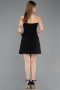 Robe de Cérémonie Courte Noir ABK2582