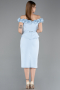 Robe de Cérémonie Midi Bleu clair ABK2583