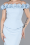 Robe de Cérémonie Midi Bleu clair ABK2583