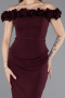 Robe de Cérémonie Midi Couleur Cerise ABK2583