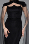Robe de Soirée Longue Dantelle Noir ABU5941