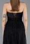 Robe de Soirée Longue Dantelle Noir ABU5943