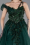 Robe De Fiançailles Grande Taille Longue Émeraude ABU5964