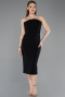 Robe De Soirée Midi Noir ABK2588