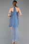 Robe De Soirée Courte Perlé Indigo ABK2587