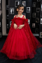 Robe de Mariage Pour Enfant Longue Rouge ABG179