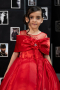 Robe de Mariage Pour Enfant Longue Satin Rouge ABG172