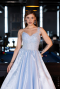 Robe Haute Couture Longue Bleu clair ABU5963