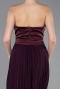 Robe de Cérémonie Courte Mousseline Prune ABK2590