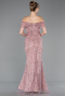 Robe De Soirée Perlé Longue Poudre ABU5694