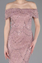 Robe De Soirée Perlé Longue Poudre ABU5694