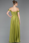 Robe de Soirée Longue Pistache vert ABU5938