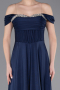 Robe de Soirée Longue Bleu Marine ABU5938