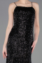 Robe Queue de Poisson Longue Noir ABU5939