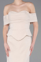 Robe De Soirée Longue Beige ABU5559
