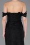 Robe de Soirée Longue Dantelle Noir ABU5973