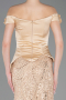 Robe De Soirée Perlé Longue Or ABU5616