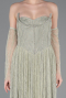 Robe de Soirée Longue Dantelle Menthe ABU5887