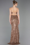 Robe de Soirée Longue Cuivre ABU5980
