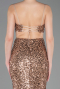 Robe de Soirée Longue Cuivre ABU5980