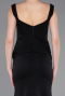 Robe Queue De Poisson Longue Noir-Or ABU5768