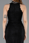 Robe de Soirée Longue Dantelle Noir ABU5987