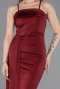 Robe de Soirée Longue Rouge Bordeaux ABU5992