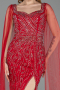 Robe De Soirée Pierreux Longue Rouge ABU5751