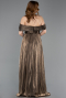 Robe De Cérémonie Mousseline Longue Cuivre ABU5283