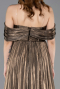 Robe De Cérémonie Mousseline Longue Cuivre ABU5283