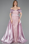 Robe De Soirée Perlé Longue Poudre ABU5400