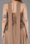 Robe De Soirée Mousseline Longue Cuivre ABU5486