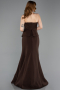 Robe de Soirée Longue Brun ABU5997