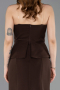 Robe de Soirée Longue Brun ABU5997
