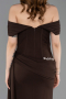 Robe de Soirée Longue Brun ABU6001