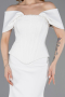 Robe de Soirée Longue Blanc ABU6002
