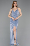 Robe de Soirée Longue Indigo ABU6008