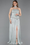 Robe De Soirée Mousseline Longue Menthe ABU5786