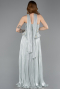 Robe De Soirée Mousseline Longue Menthe ABU5786