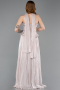 Robe De Soirée Mousseline Longue Vison ABU5786