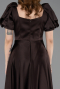 Robe de Soirée Longue Satin Brun ABU6005