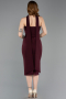 Robe de Cérémonie Midi Couleur Cerise ABK2593